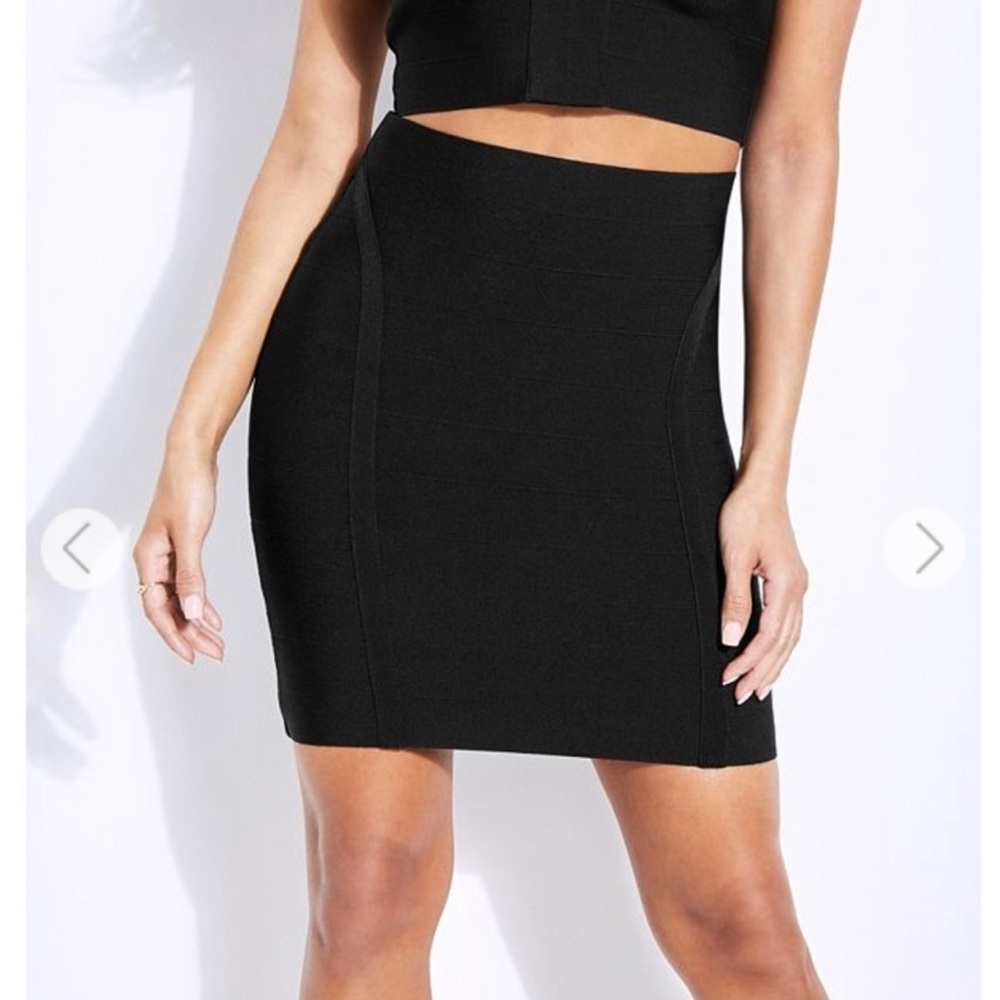 Guess Ottoman-Stitch Bandage Skirt